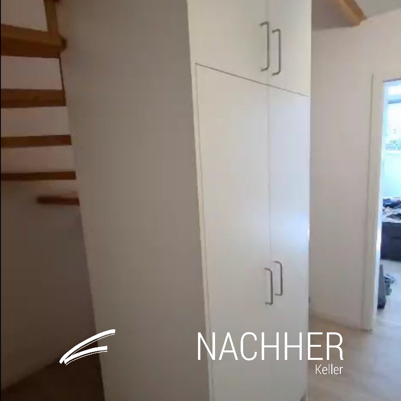 VORHER /NAcher Treppenhausschrank (690 x 690 mm) - 2