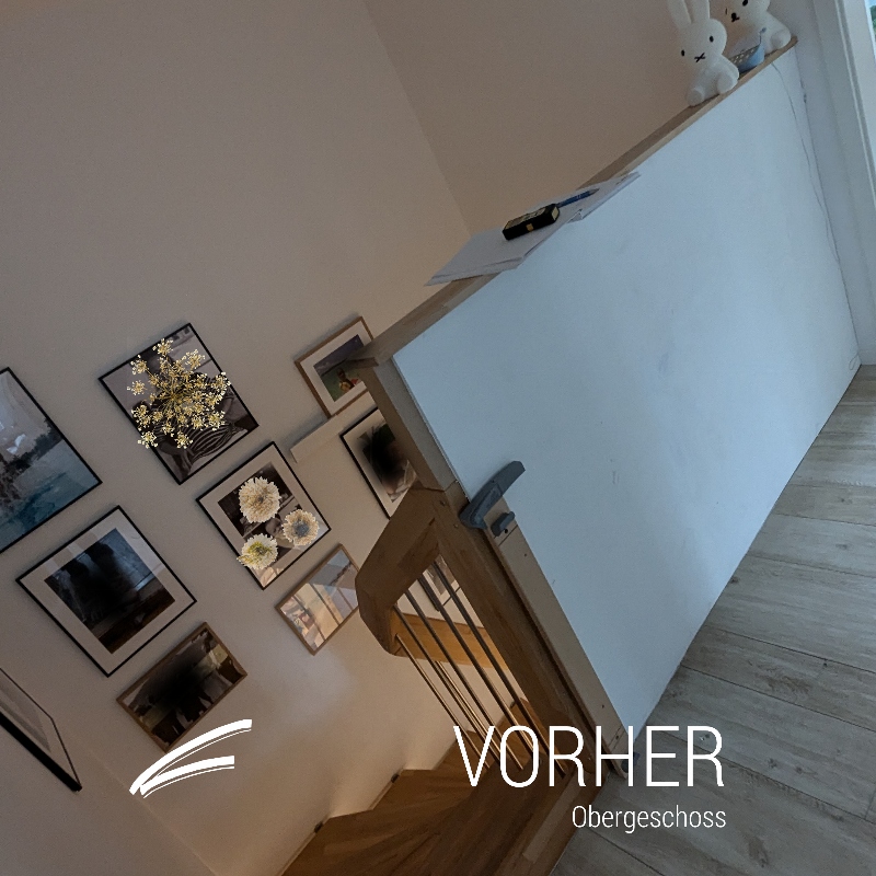 VORHER /NAcher Treppenhausschrank (690 x 690 mm) - 3