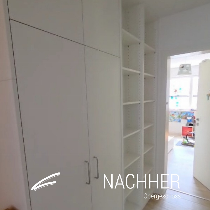 VORHER /NAcher Treppenhausschrank (690 x 690 mm) - 4